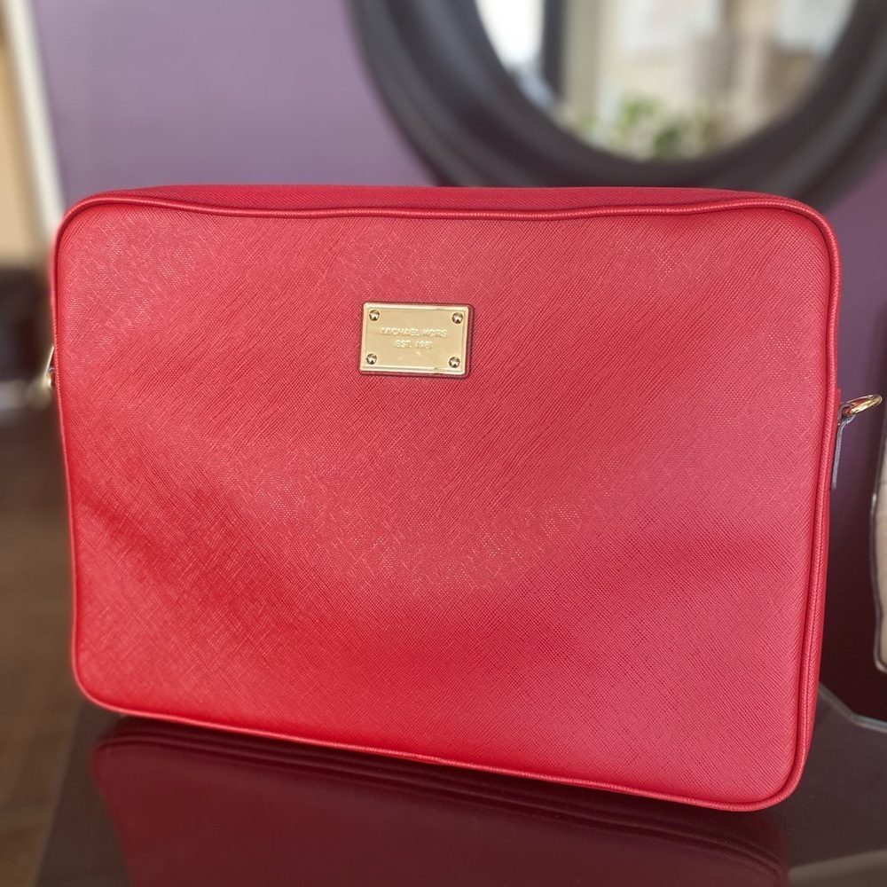 Michael Kors Red Laptop Bag